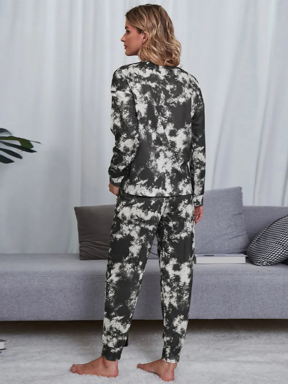Women's Pyjama Set - Top & Trousers - Tie Dye - Assorted Colours