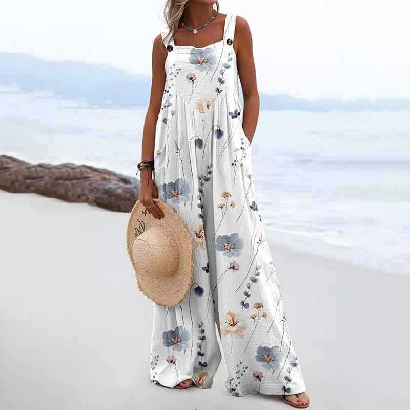 Women's Summer Jumpsuit Romper - various colours patterns