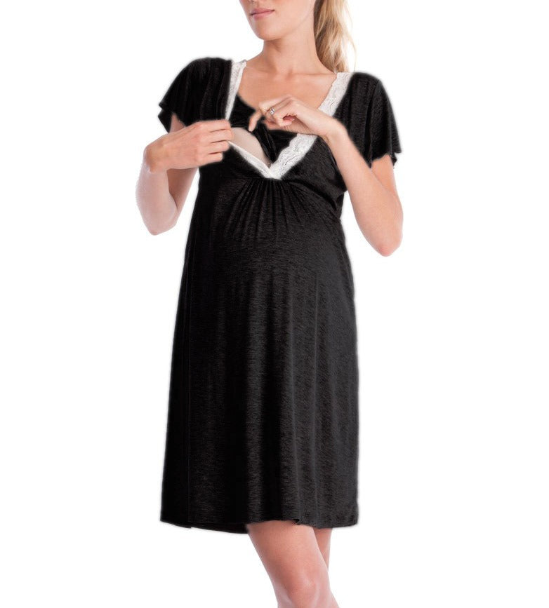 Ladies Maternity Breastfeeding Dress - Mum To Be - Pregnancy