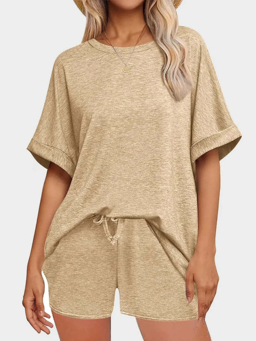 Women's T Shirt and Shorts Co-Ord Set