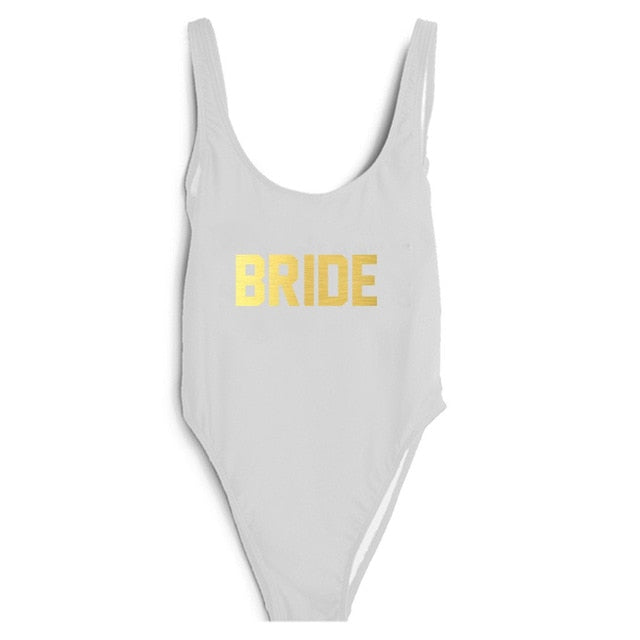 Swimsuit One Piece BRIDE - various colours