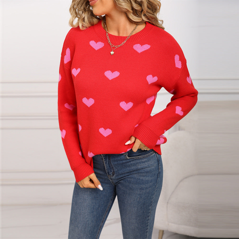 Valentines Inspired Jumper - Heart Print