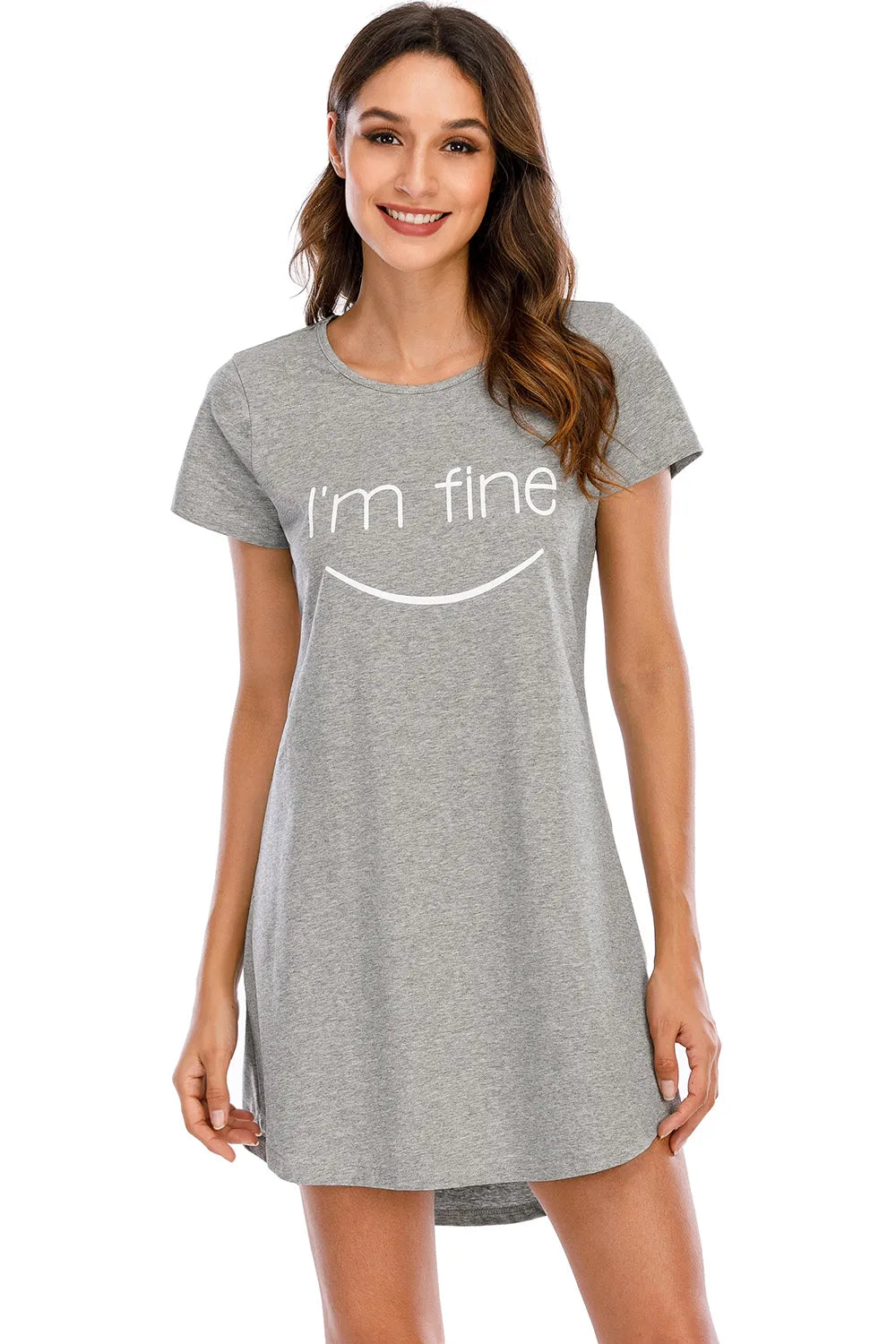 Ladie's Slogan Nightdress Pyjama