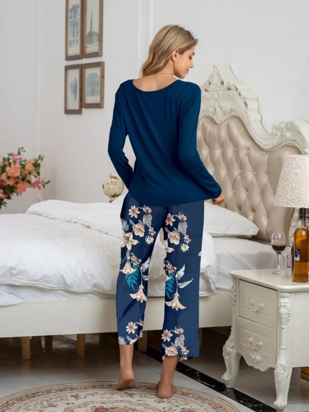 Women's Pyjama Set - Top & Trousers - Assorted Colours