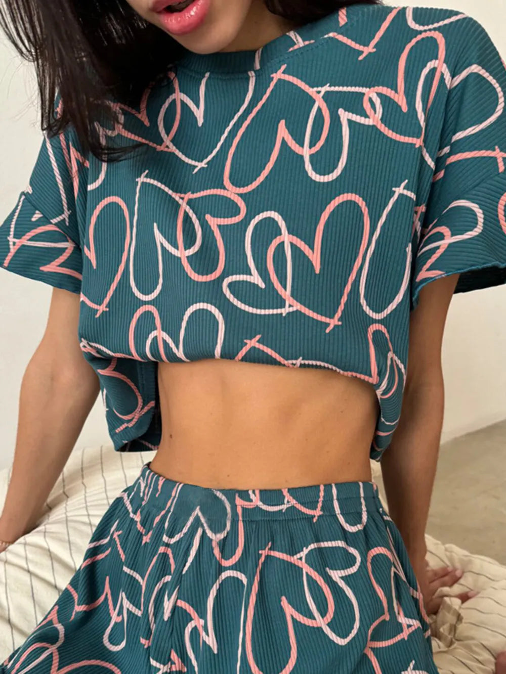 Women's Polka Dot Pyjama Set - various styles/colours