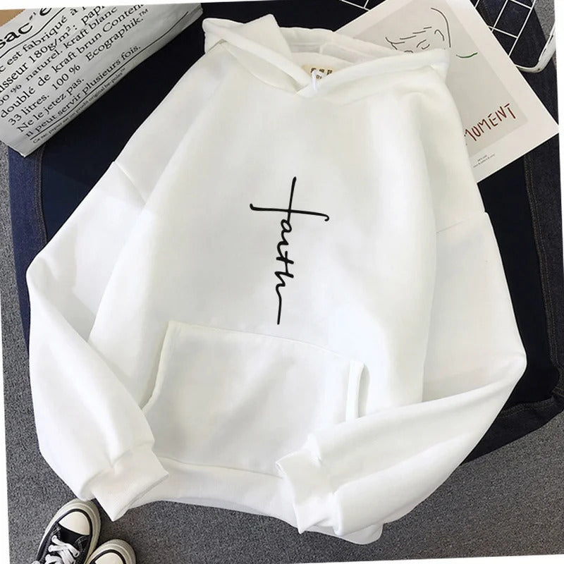 Unisex Hoodie - Faith Slogan - Up To 4XL