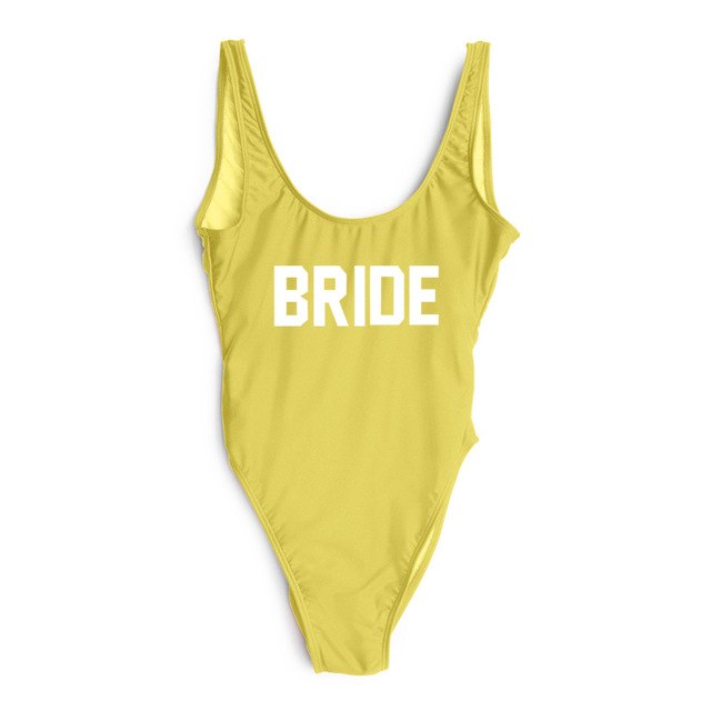 Swimsuit One Piece BRIDE - various colours