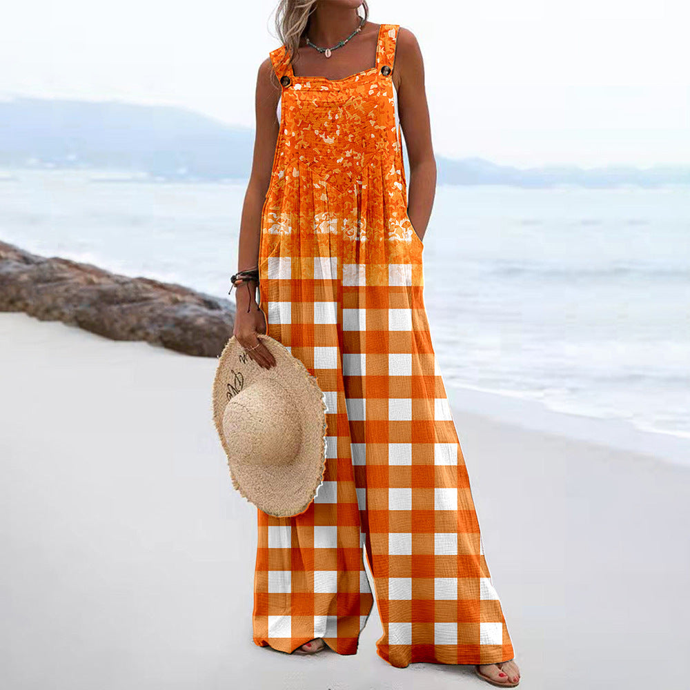 Women's Summer Jumpsuit Romper - various colours patterns
