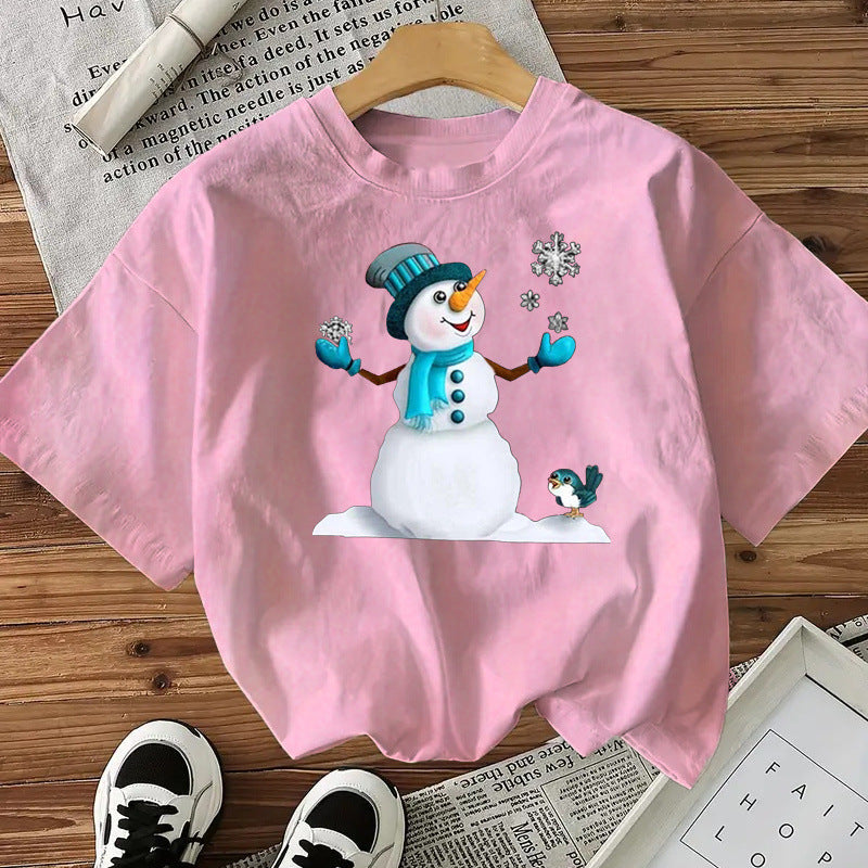 Women's Christmas T-Shirt - Snowman - Various Colours
