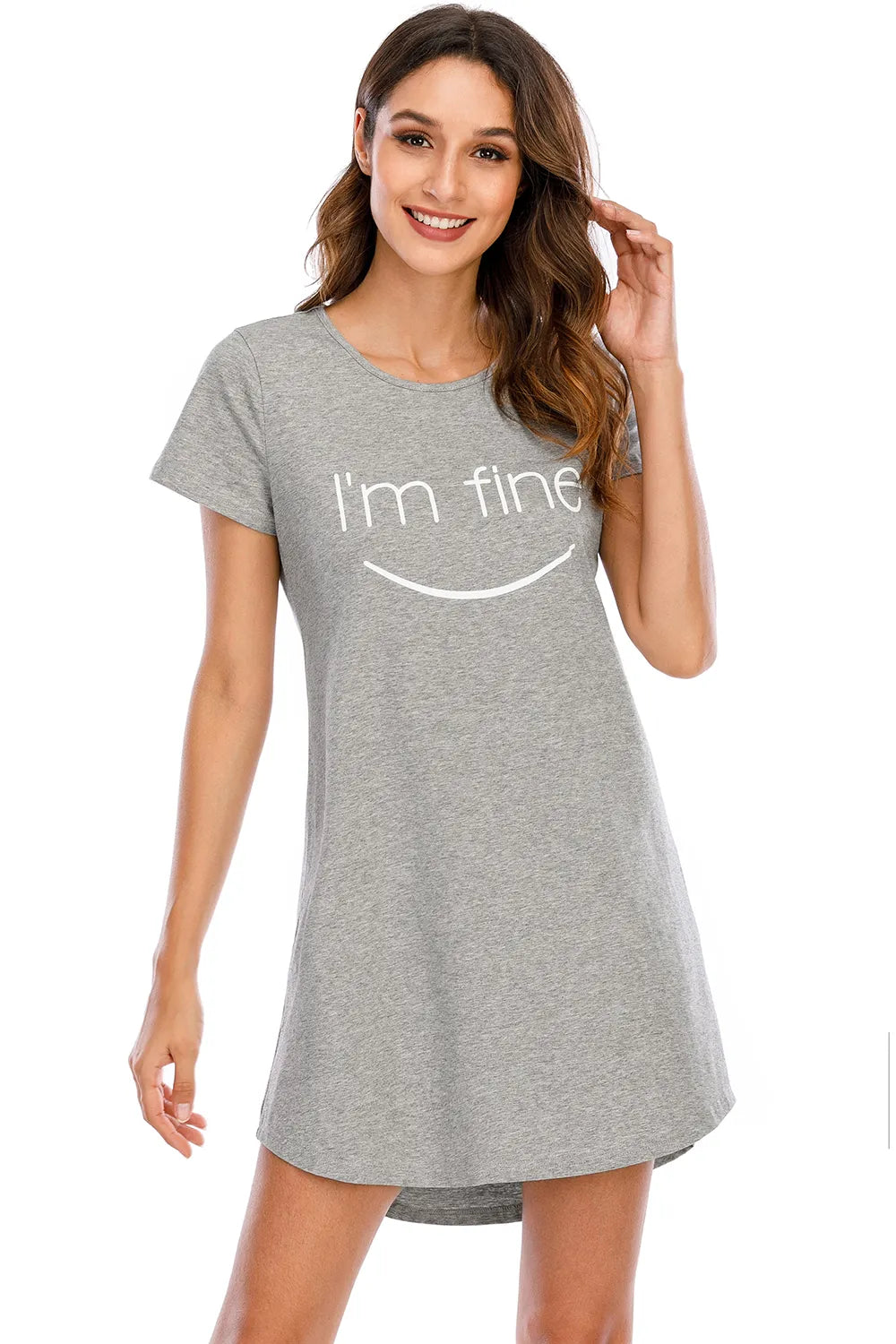 Ladie's Slogan Nightdress Pyjama