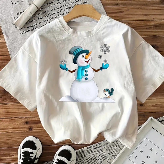 Women's Christmas T-Shirt - Snowman - Various Colours
