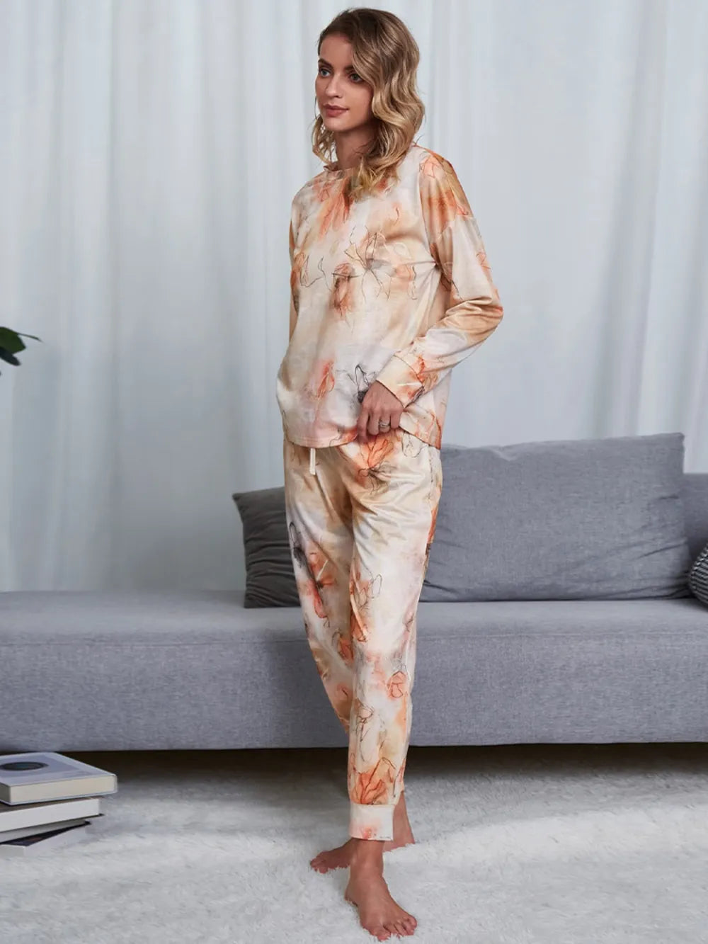 Women's Pyjama Set - Top & Trousers - Tie Dye - Assorted Colours
