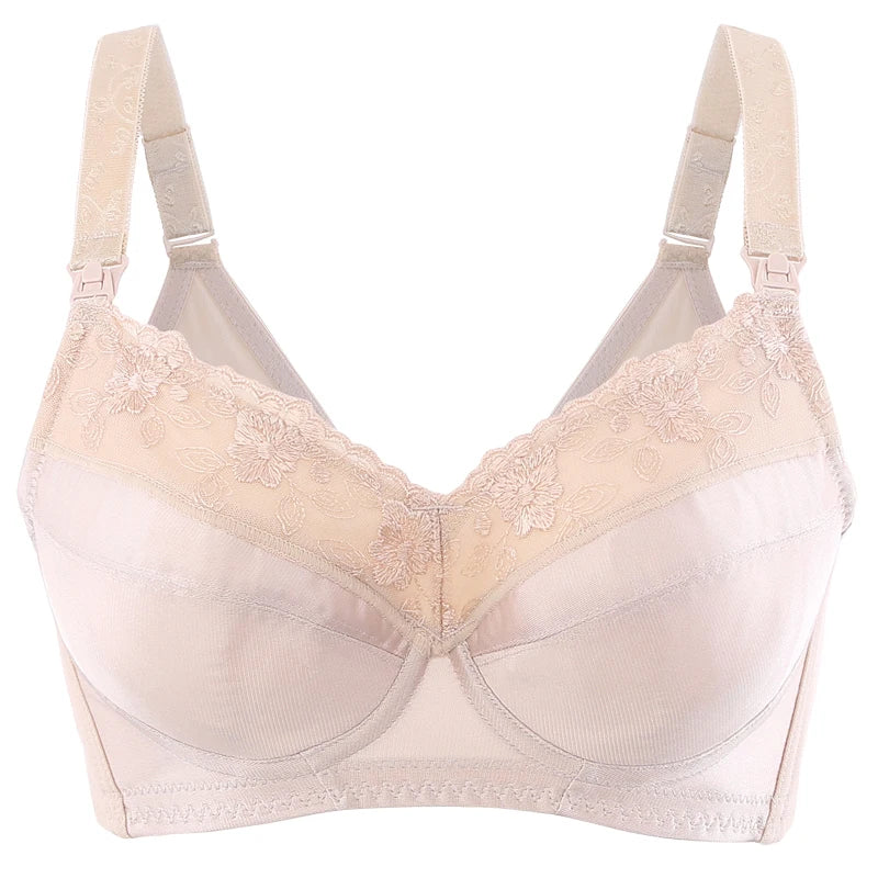 Nursing Maternity Smooth Full Coverage Nude Bra 34-48 B-H Cup