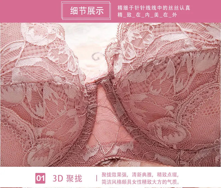A41 - Ladies Lace Underwire Silver Bra 34-48 B-H cup