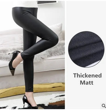 Faux Leather PU Leggings - Plus Size