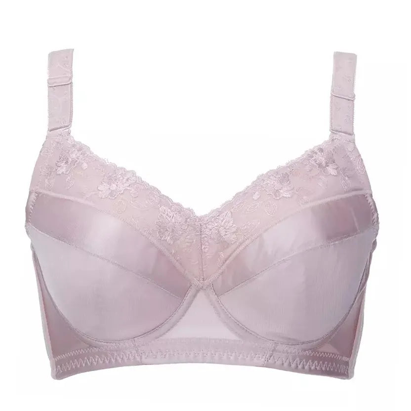 A33 - Ladies Smooth Lightly Lined Underwire Seamless Lace Mink Bra 34-48 B-H cup