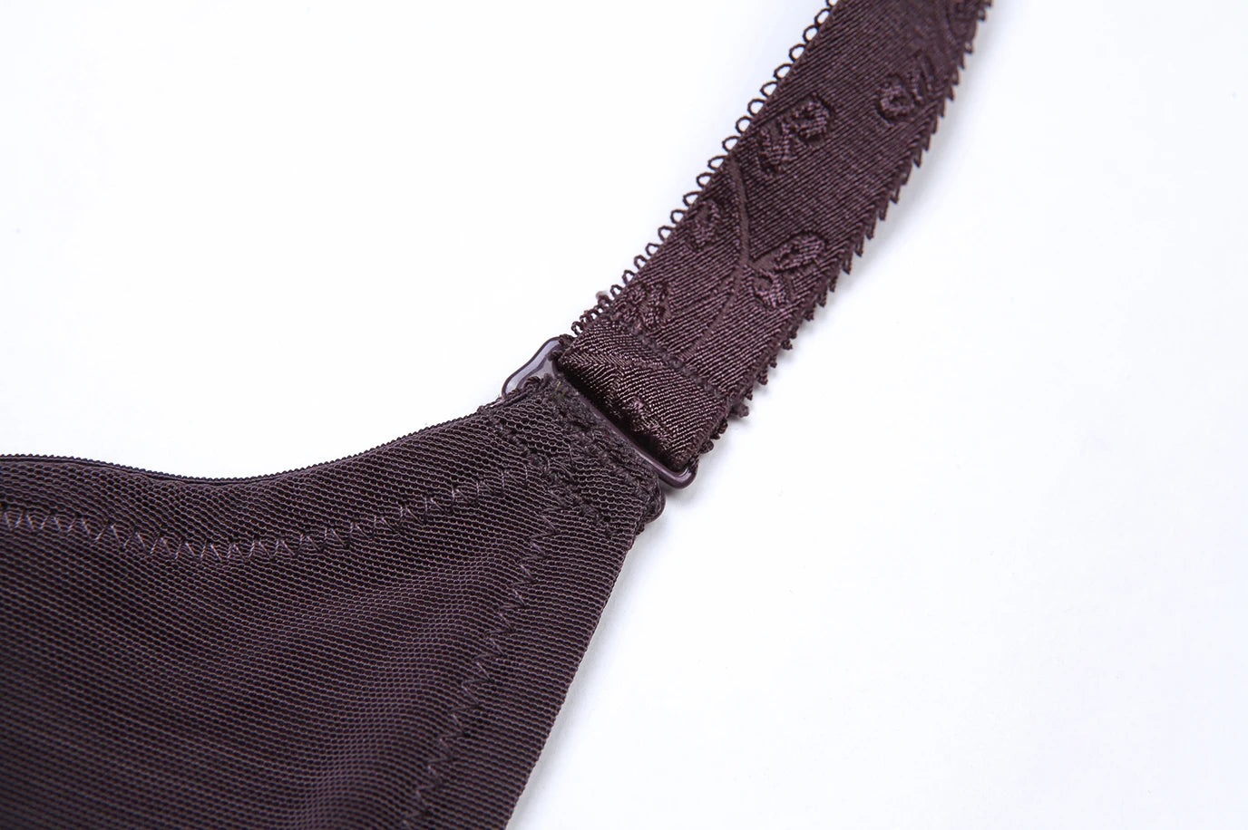 A16 - Ladie's Lightly Lined Underwire Lace Bra Brown Pink 34-48 B-H cup