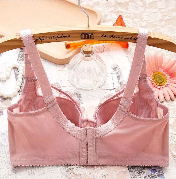 A41 - Ladies Lace Underwire Silver Bra 34-48 B-H cup