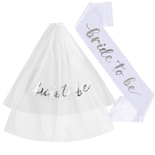 Bridal Veil & Sash Options Bride to Be Hen Party Shower
