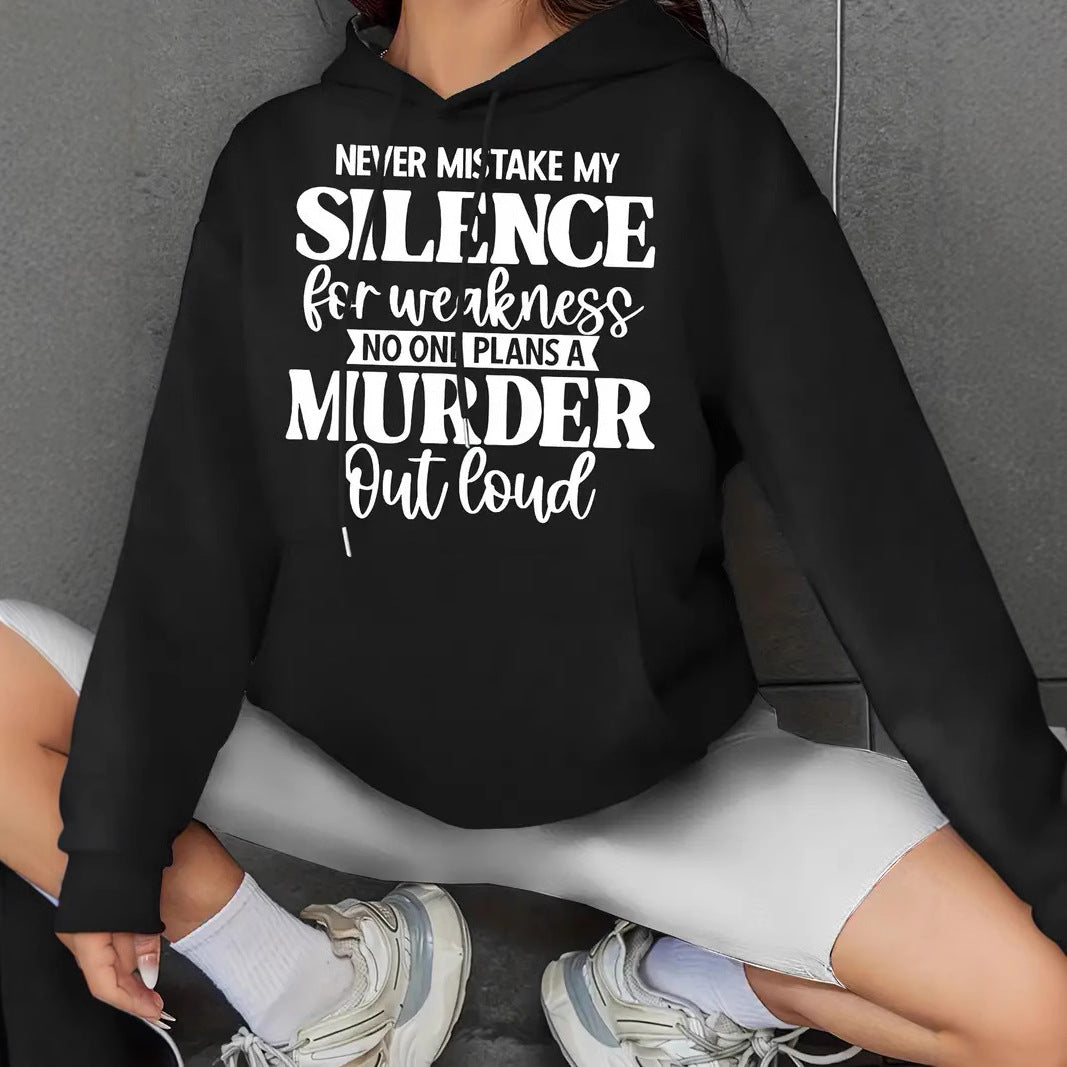 Unisex Hoodie - Silence Slogan - Up To 3XL