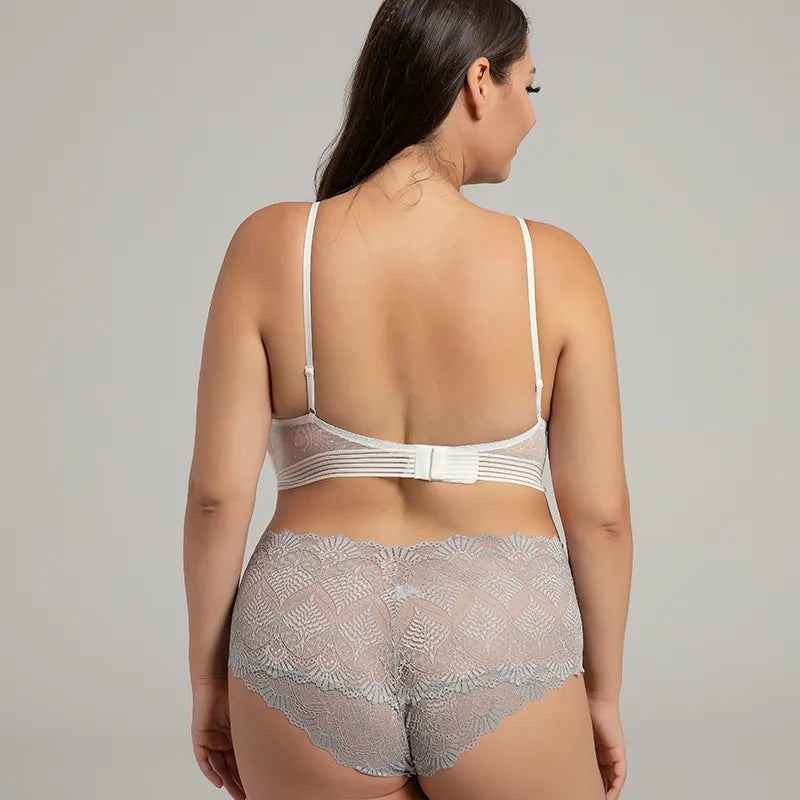ADD - 3 pairs of Women's Lace High Waist Briefs
