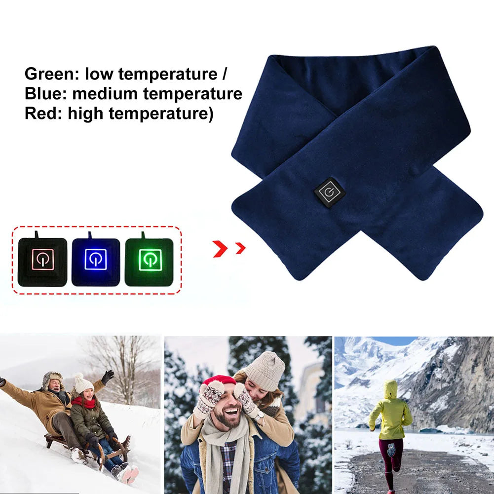 USB Heated Scarf, neck warmer - various colours