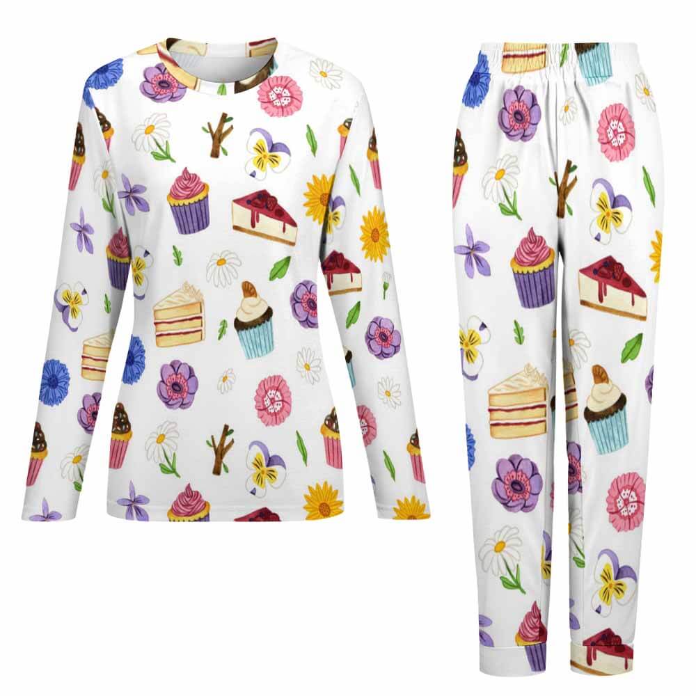 Women's Pyjama Set - Top & Trousers - Cupcake