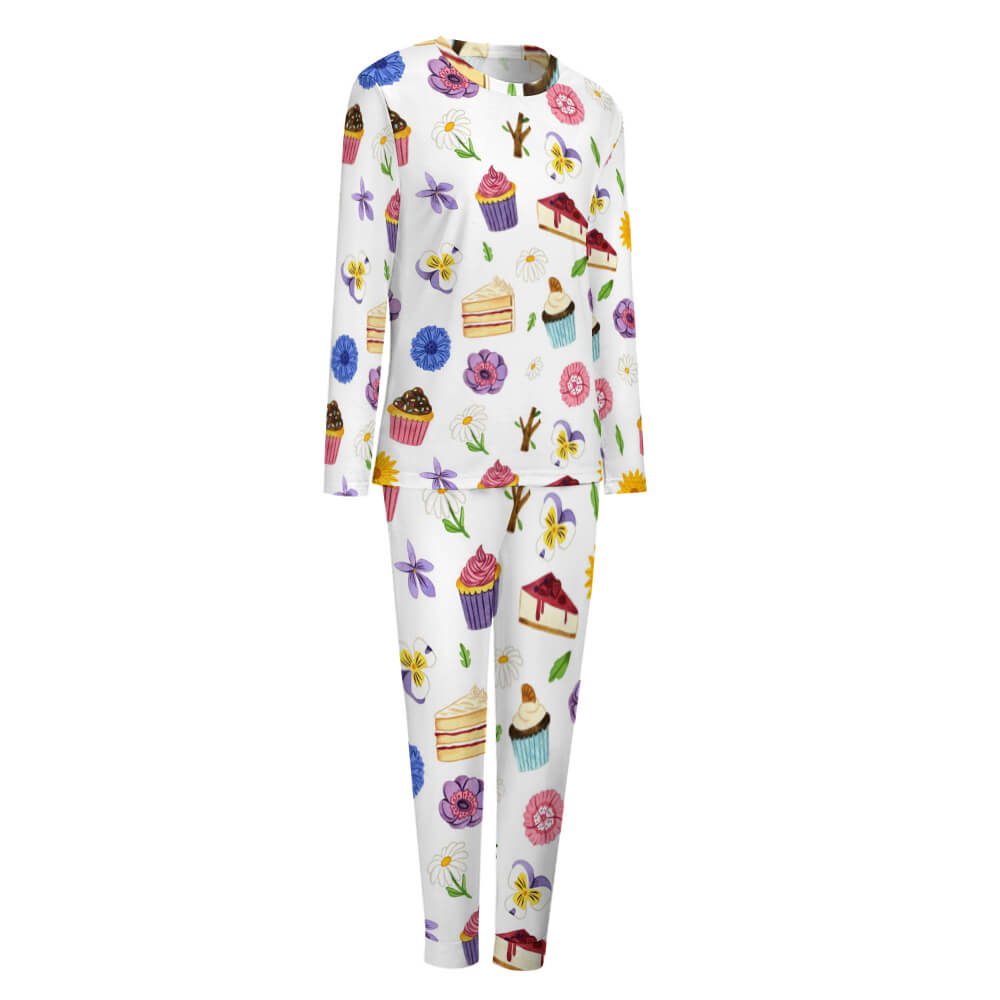 Women's Pyjama Set - Top & Trousers - Cupcake