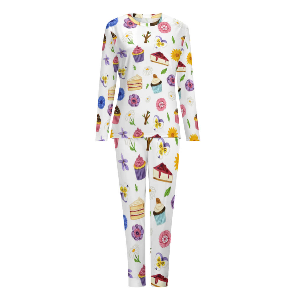 Women's Pyjama Set - Top & Trousers - Cupcake