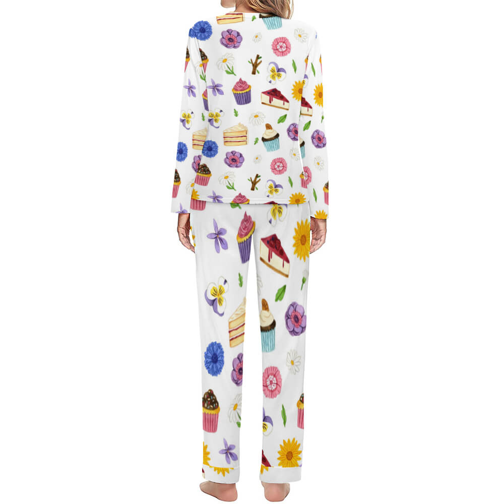 Women's Pyjama Set - Top & Trousers - Cupcake