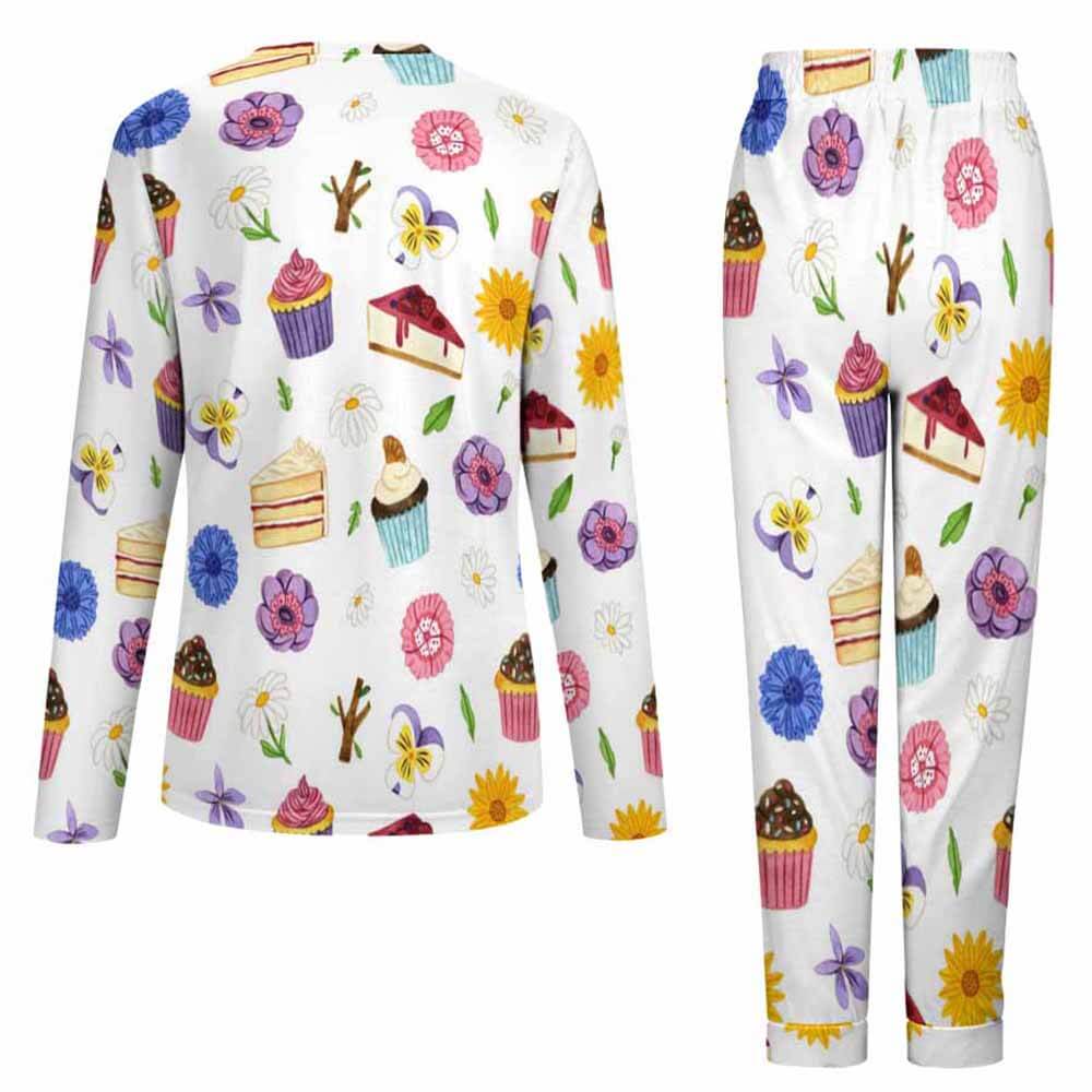 Women's Pyjama Set - Top & Trousers - Cupcake