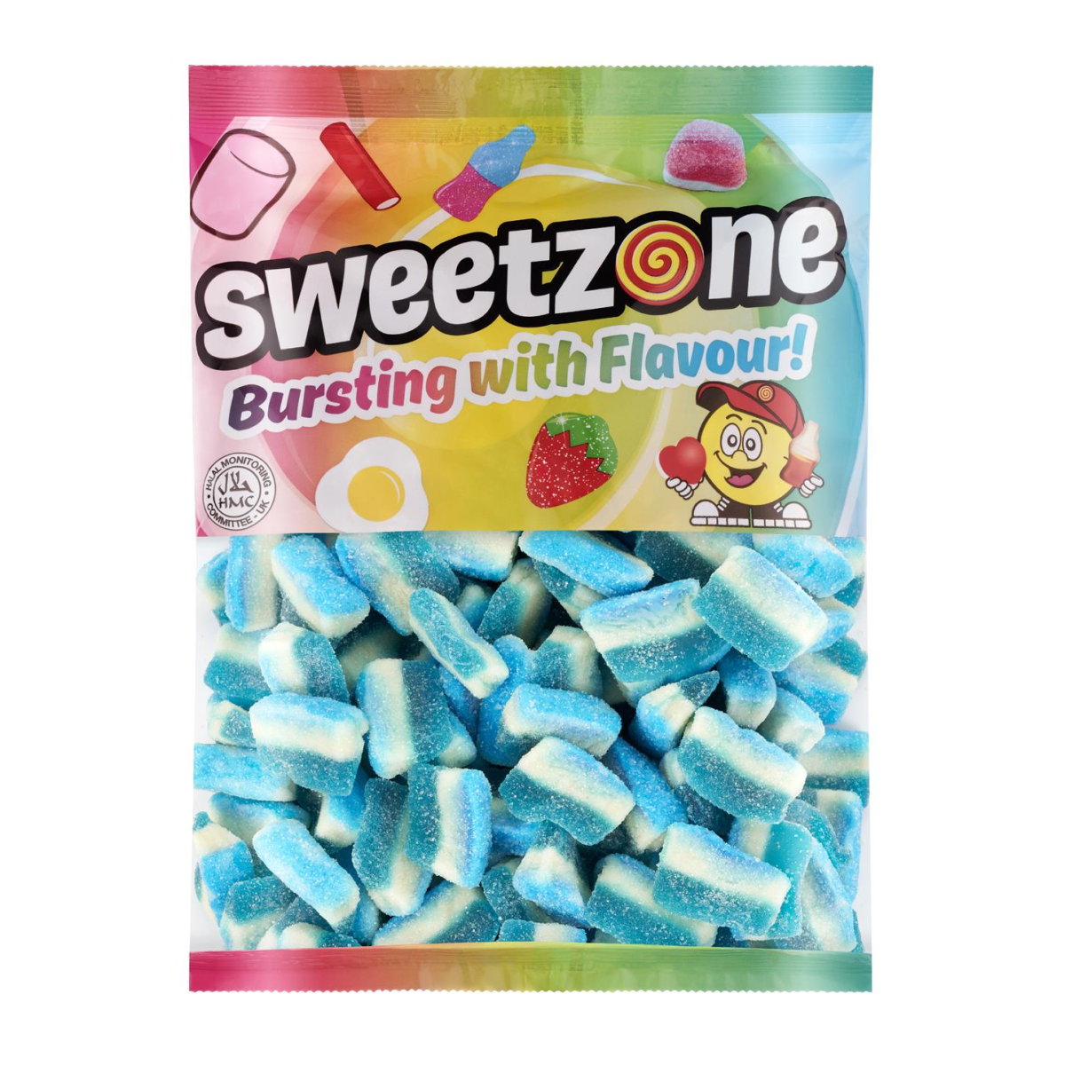 Blue Raspberry Slices 1kg Bag