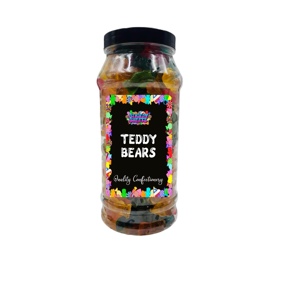 Gummy Teddy Bears Jelly Gummy Retro Sweets Gift Jar - 865g