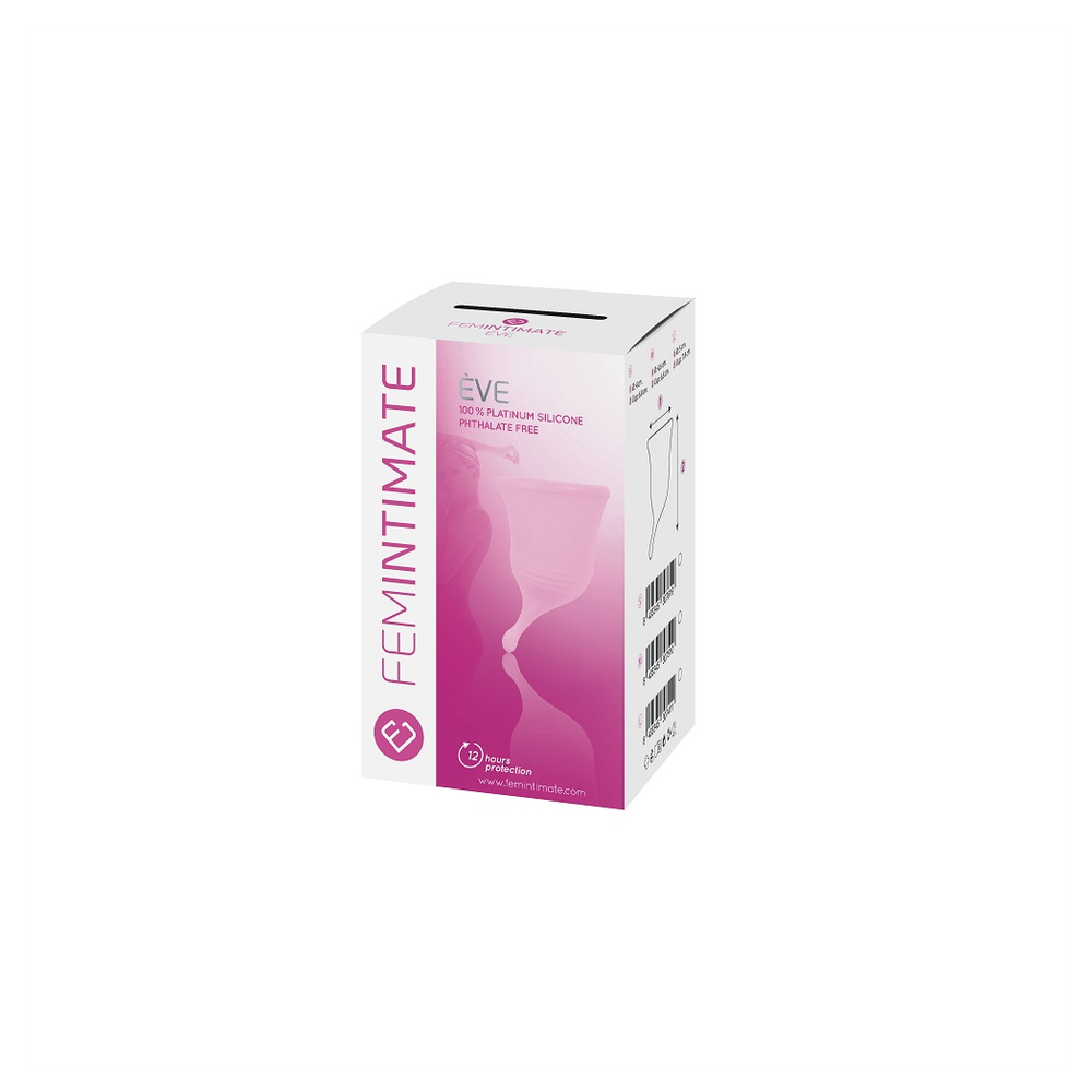 Femintimate Eve Menstrual Cup with Curved Stem Small