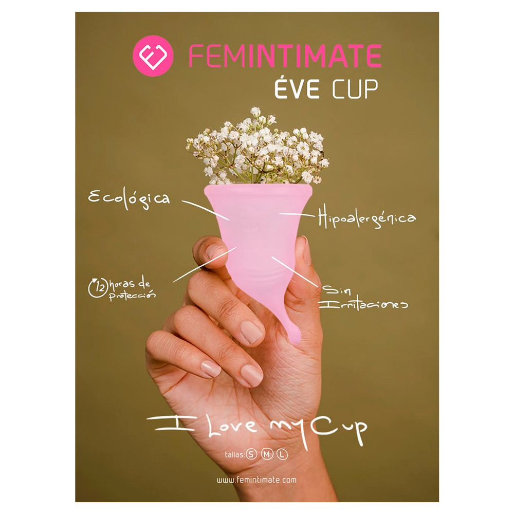 Femintimate Eve Menstrual Cup with Curved Stem Small