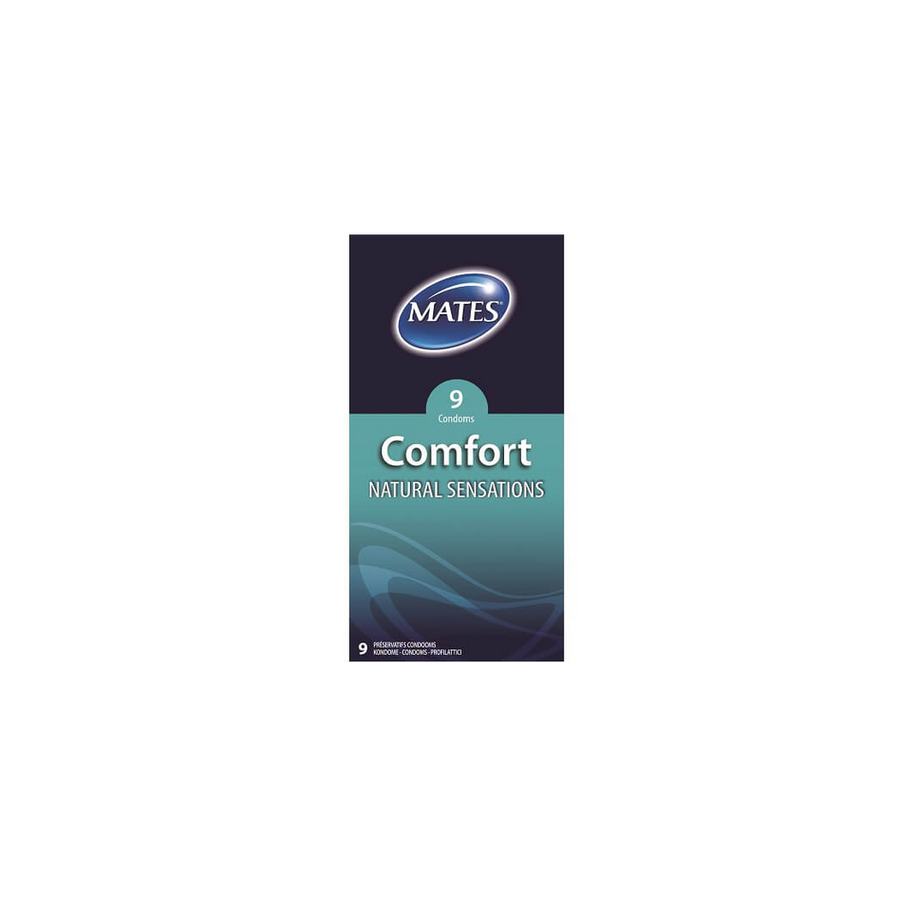 Mates Comfort Natural Sensations Condoms 9 Pack