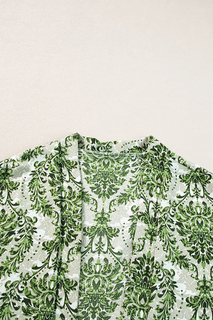 Women's Open Front Top and Short Co-Ord Set