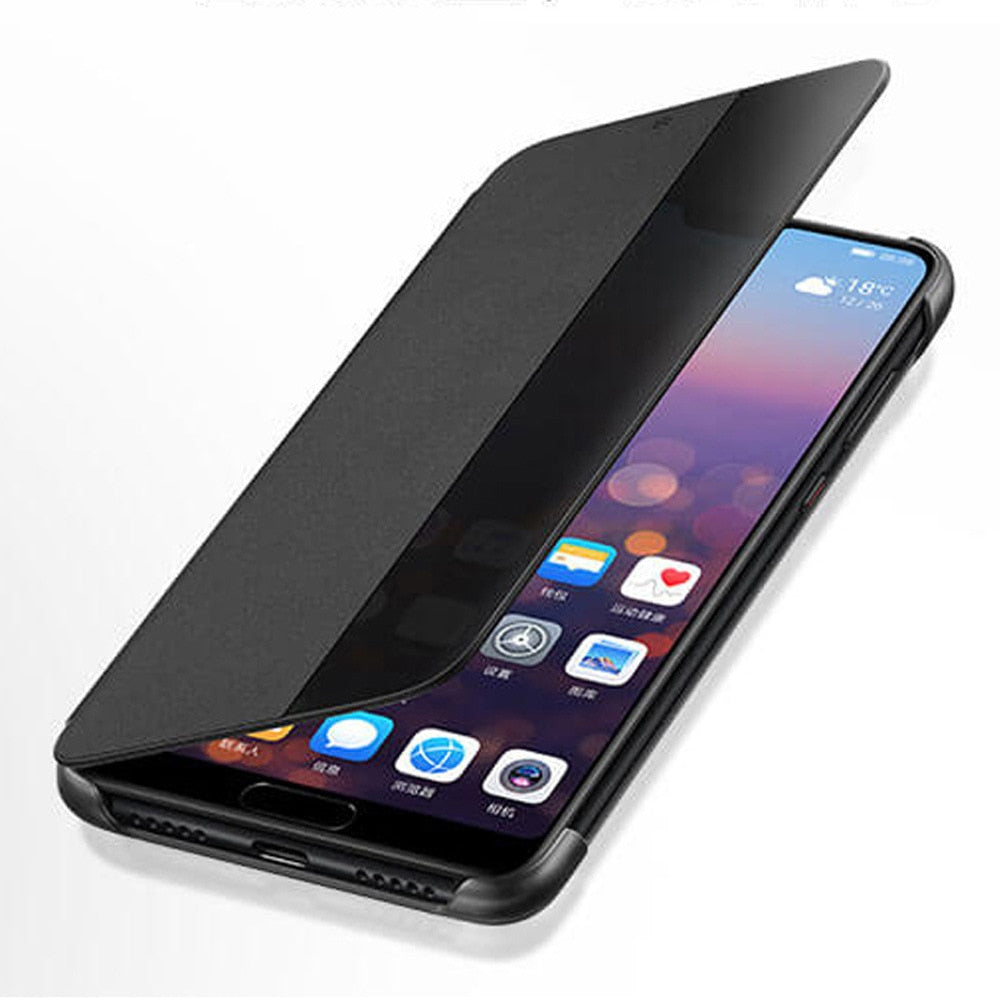 Huawei P10 P20 Leather Flip Phone Case