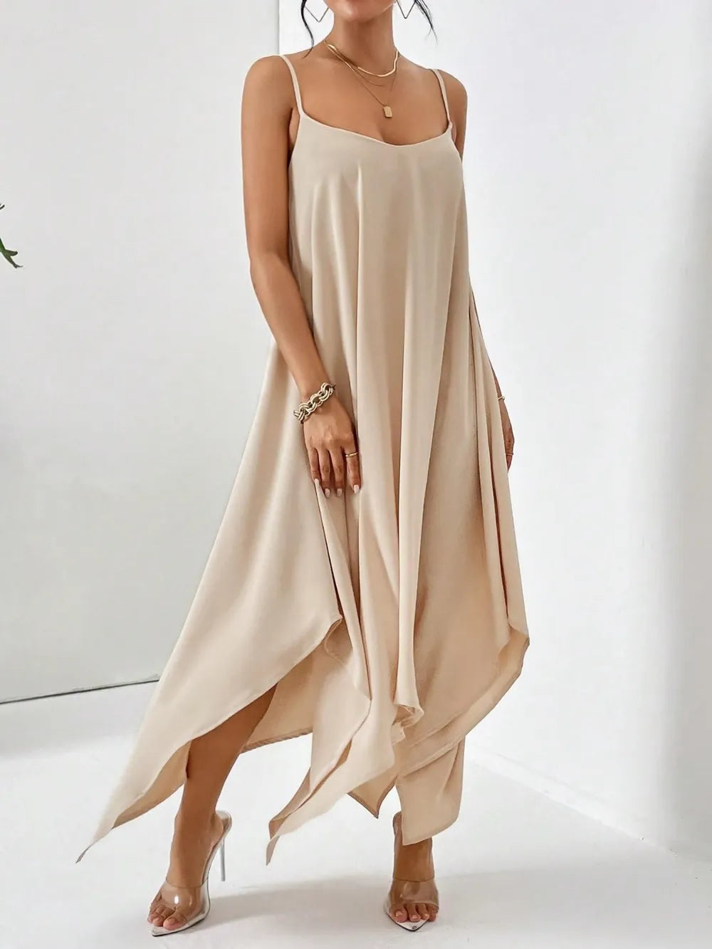 Ladies Summer Dress - Scoop Neck Cami Style