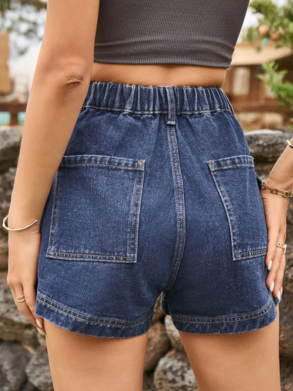 Women's High Waist Denim Shorts