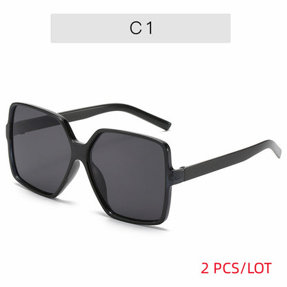 Ladies Square Oversized Sunglasses - various colours