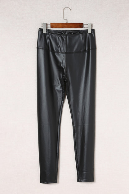 Faux Leather PU High Waist Leggings