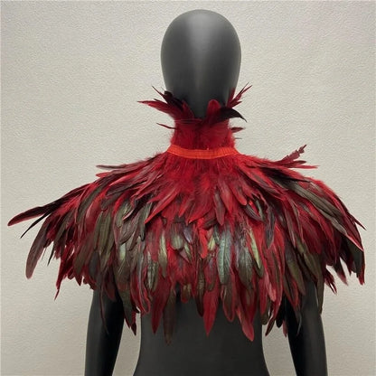 Halloween Gothic Feather Cloak