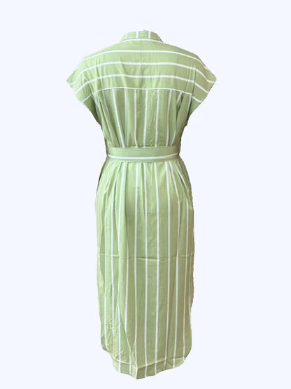 Women's Tie Waist Short Sleeve Dress