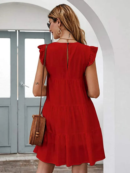 Women's Cap Sleeve Mini Dress