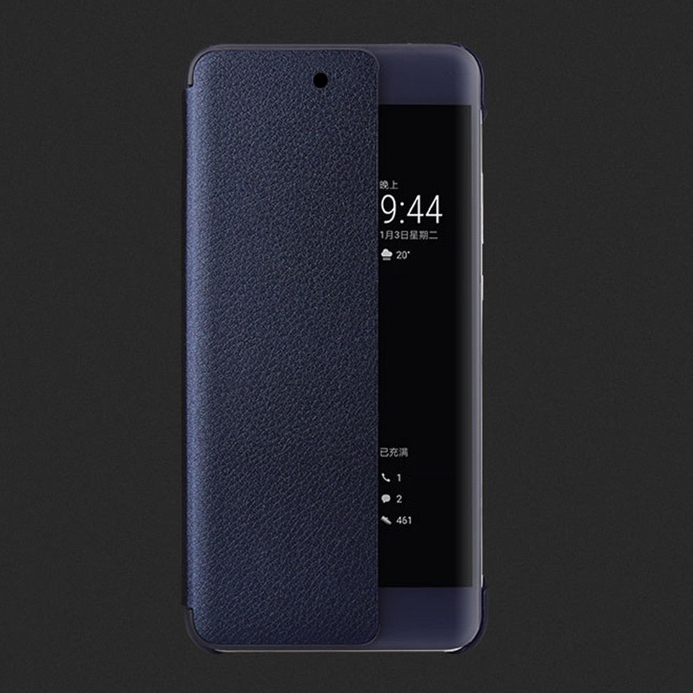 Huawei P10 P20 Leather Flip Phone Case