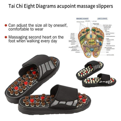 Men's Foot Massage Slipper Shoe for  Acupuncture Therapy Massage