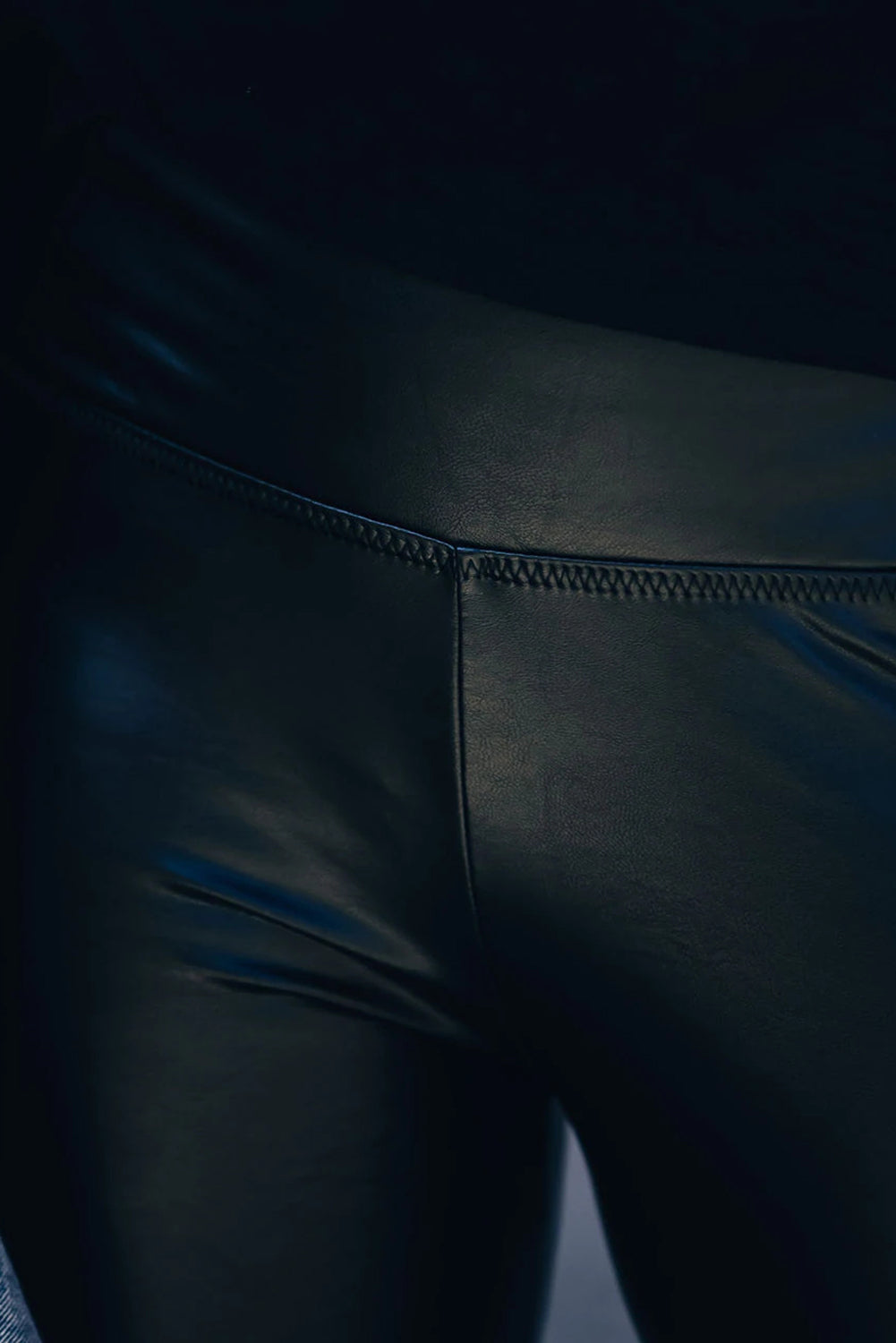 Faux Leather PU High Waist Leggings