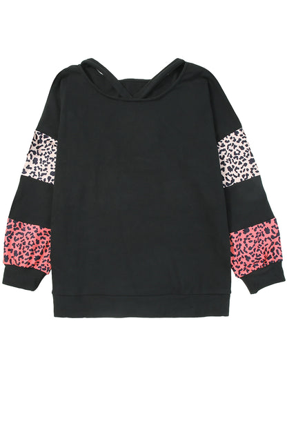 Leopard Print Strappy Neck Top - Plus Size
