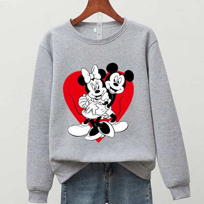 Women's Sweatshirt - Mickey & Minnie Print